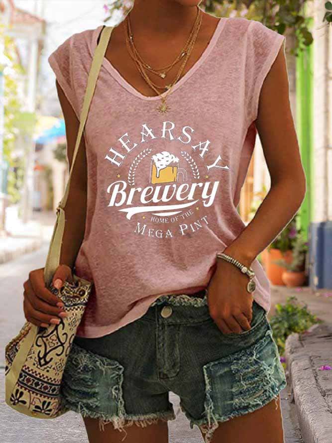Women's Hearsay Brewery Home Of The Mega Pint Tank Top