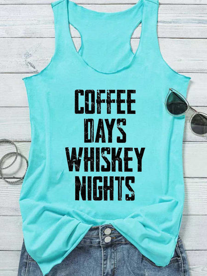 Coffee Days Whiskey Nights Tank Top