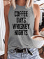Women's Coffee Days Whiskey Nights Tank Top