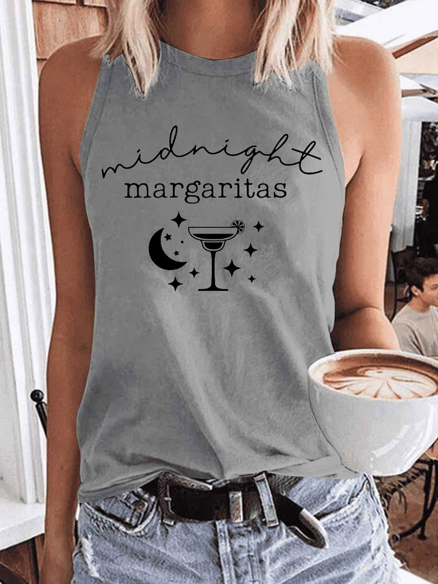 Women's Midnight Margaritas Witchy Halloween Tank Top