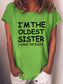 Women's I'm The Oldest Sister T-shirt