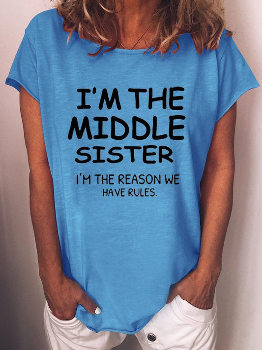 Women's I'm The Middle Sister T-shirt
