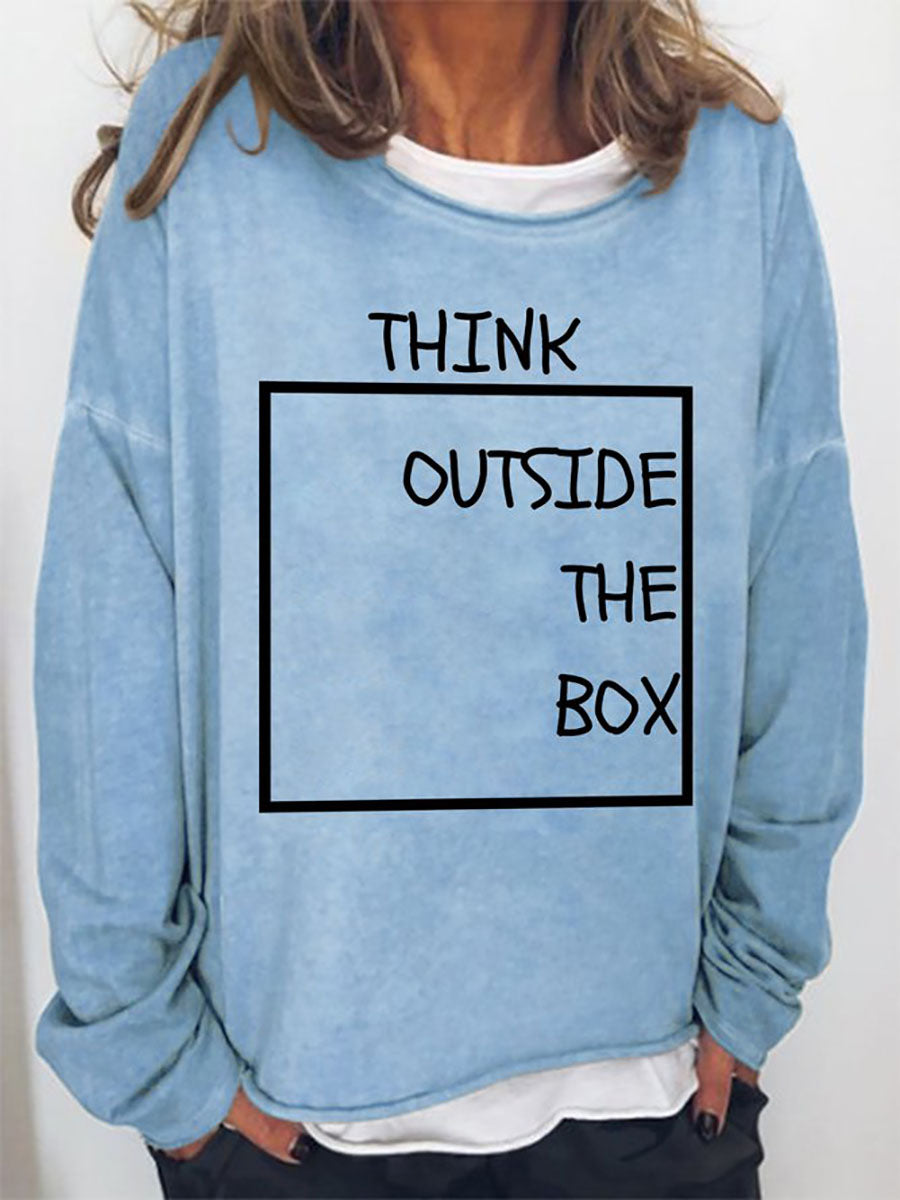 Women‘s Think Outside The Box Long Sleeve Sweatshirt