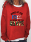 Women's Home Of The Freedom Because Of The Brave Long Sleeve Top