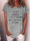 Women's I Am Not Bossy I Just Know What You Should Be Doing T-shirt