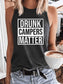 Women's Drunk Campers Matter Tank Top