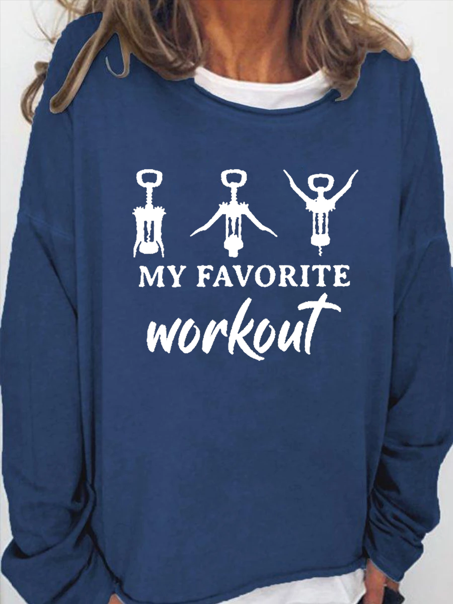 Women's My Favorite Workout Long Sleeve Top