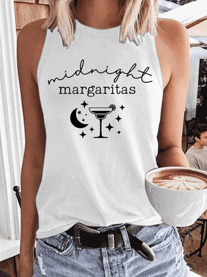 Women's Midnight Margaritas Witchy Halloween Tank Top