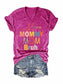 Women's Mama Mommy Mom Bruh V-Neck T-Shirt