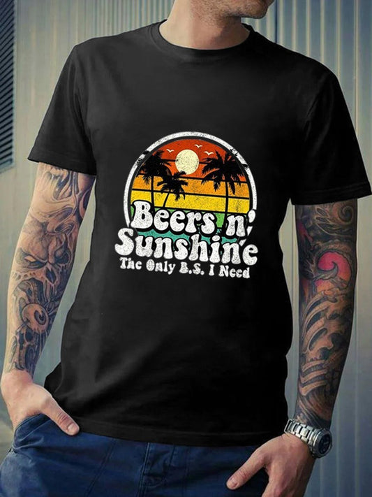 Men's The only BS I need is beers and sunshine Men's T-shirt