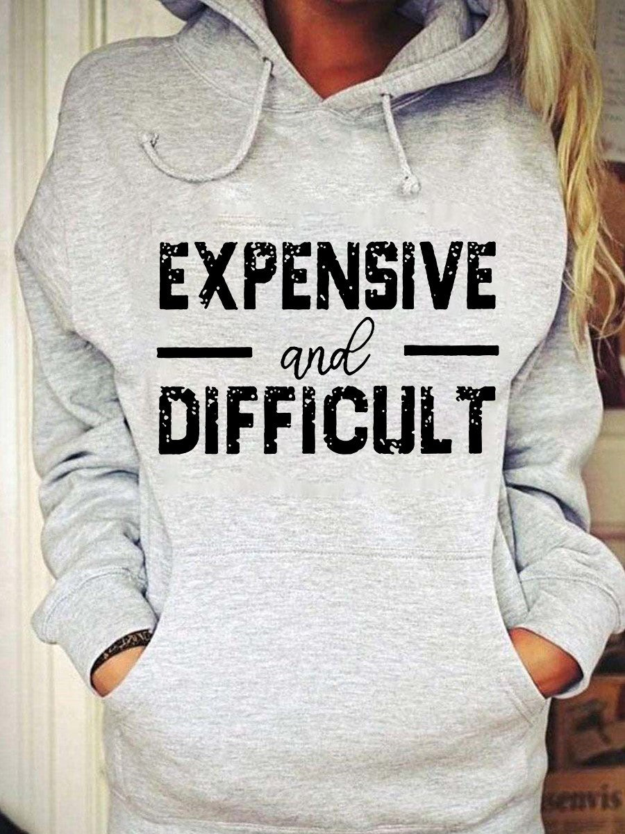 Women's Expensive & Difficult Print Hoodie