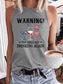 Women's Warning The Girls Are Drinking Again Tank Top