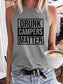 Women's Drunk Campers Matter Tank Top