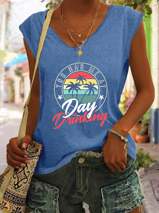 Women's  You Had Me At Day Drinking Tank Top