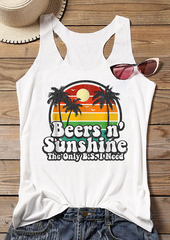 The only BS I need is beers and sunshine Women Tank Top