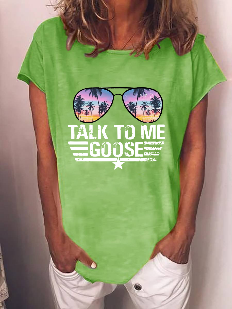 Women's  Talk To Me Goose T-shirt