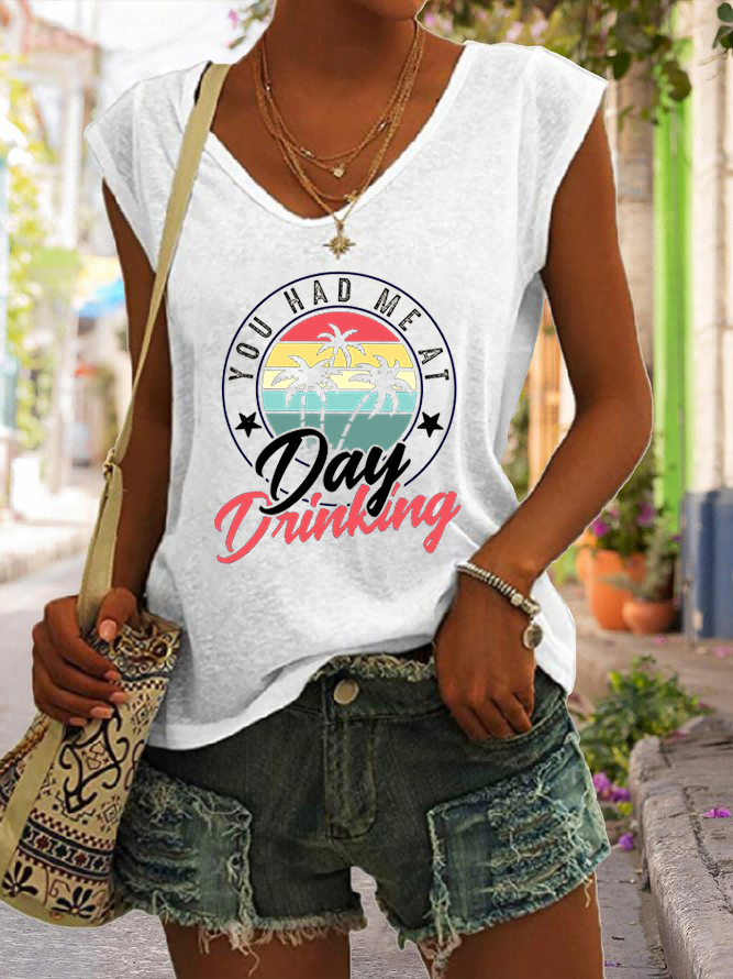 Women's  You Had Me At Day Drinking Tank Top